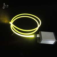 DIY Solid Core Side Glow Fiber Optic Lighting Cable Plastic Fiber Optic Cable For Pool Floor Stair