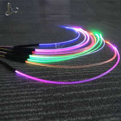 Decorative Edge Lighting Flexible 3mm Plastic Side Glow Optical Fiber